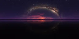 Red Twilight Sky Milky Way