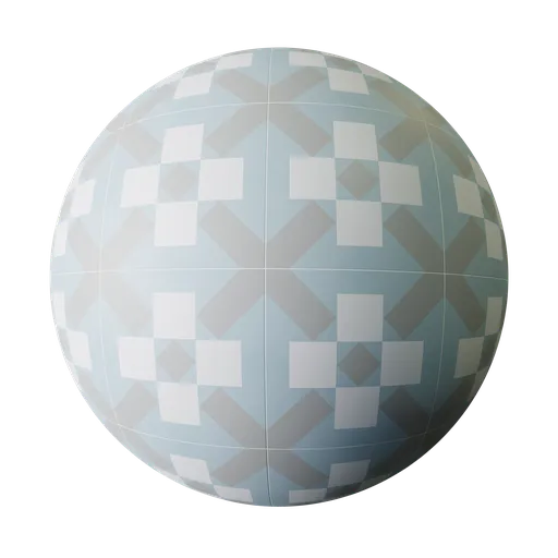 High-quality PBR ceramic floor material for Blender 3D with subtle pattern and glossy finish, optimized for realistic rendering.