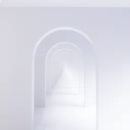 Realistic looking hallway scene