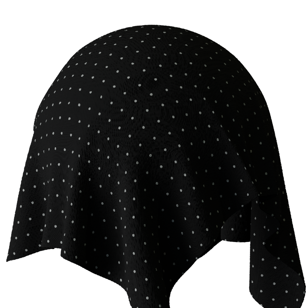 Fabric BW Dots | FREE fabric materials | BlenderKit