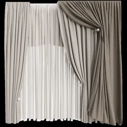 MI Silk And Cotton Curtain Set