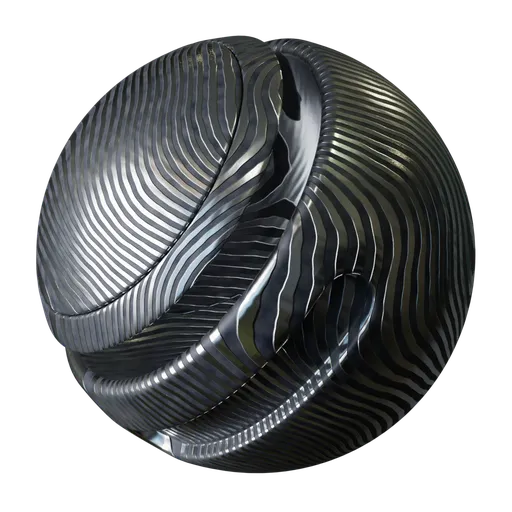 Damascus Steel Etched & Polished