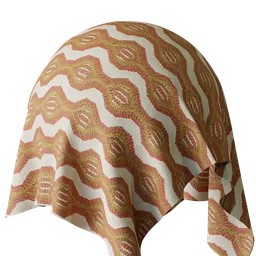 Graphical Orange Embroidery