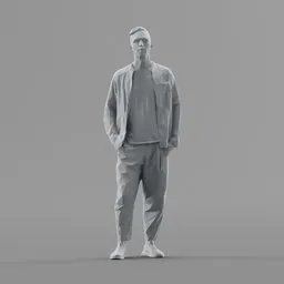 Lowpoly Male Standing