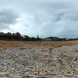 Gravel construction site