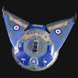 Retro-Future British UFO Jetfighter