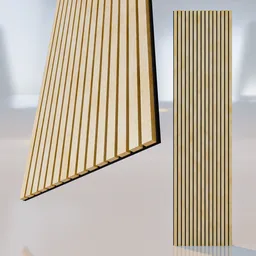 Acoustic Slat Wall Modern Light Oak