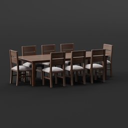 Table with 8 Chairs