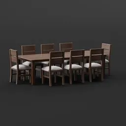 Table with 8 Chairs