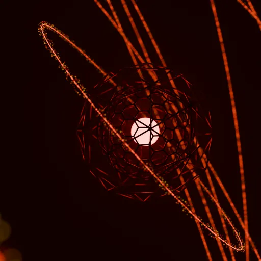 Abstract Glowing SciFi Reactor Core