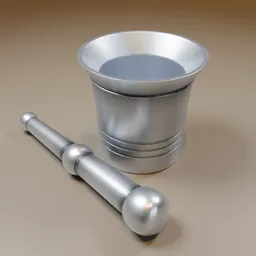 Alluminum spice mortar