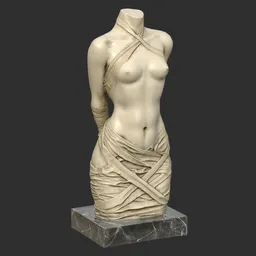 Bound Female Torso Sculpture - Classical