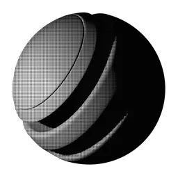 Procedural Half Tone shader for Blender Eevee, with adjustable base, dots and shadow colors, metallicness, and rotation scaling.