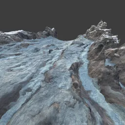 Glacier Valley Mountain Terrain