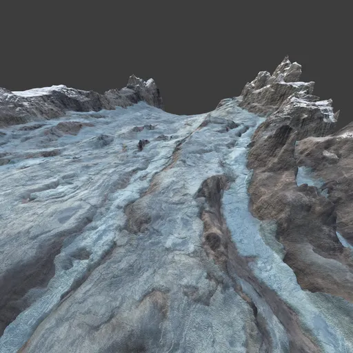 Glacier Valley Mountain Terrain