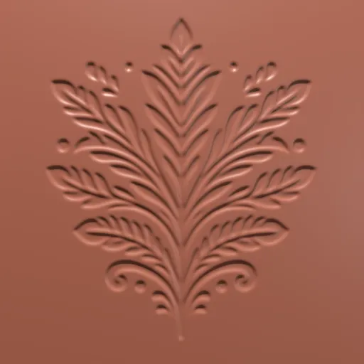 Decorative Filigree Leaf Three