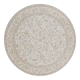 Distressed Round Rug