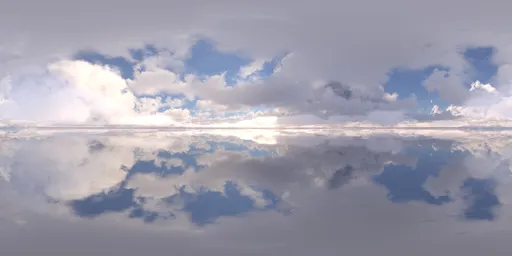 Detailed sky with clouds above the sea