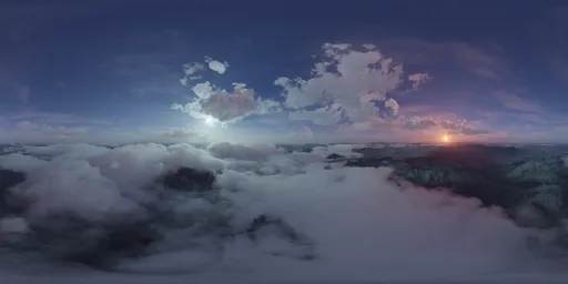Dual Sun Alien Sci-Fi Planet