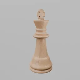 Glossy Staunton King - Light Wood