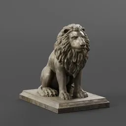 Bronze Lion Sculpture