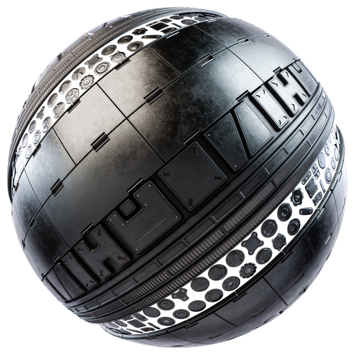 Metal trim FREE tech materials BlenderKit