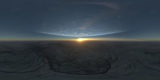 Dramatic Planet Moon Landscape Sci-fi