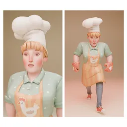 Baker Stylised Rigged
