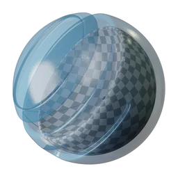 Blue Transparent Plastic