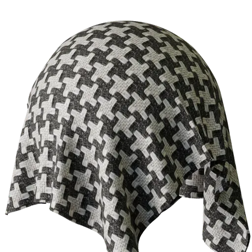 Detailed PBR fabric texture for 3D rendering in Blender, with a realistic pattern weave and seamless tiling.
