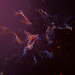Abstract Geometry Nodes Cosmic Nebula