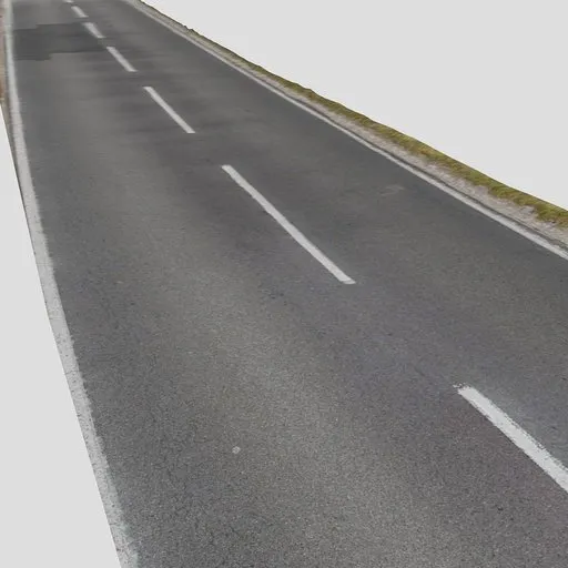 Urban asphalt street