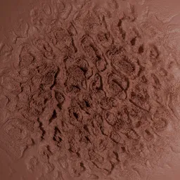 Detailed leopard print pattern by 3D sculpting brush for realistic fur texture on 3D models in Blender.