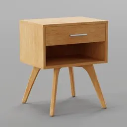 Wood Nightstand
