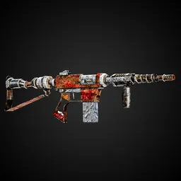 Apocalyptic Game-Ready Guns + 4K Textures | BlenderKit Series