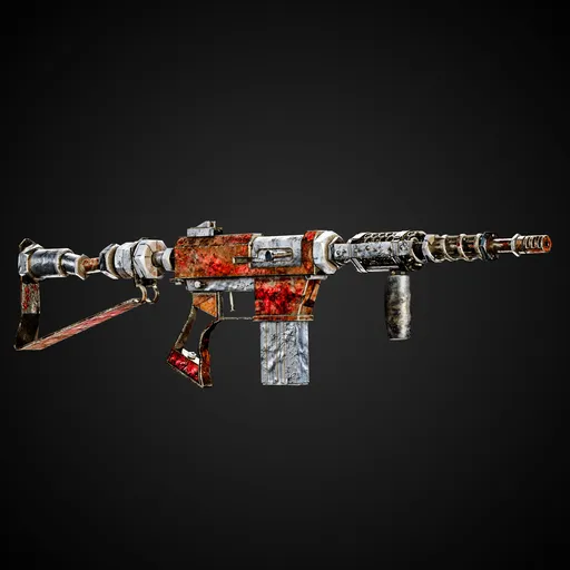 Apocalyptic Game-Ready Guns + 4K Textures | BlenderKit Series