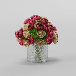 Ranunculus Arrangement in Vase