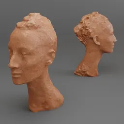 Woman head sculpture