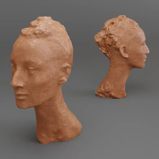 Woman head sculpture