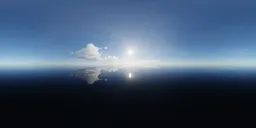 Evening Sunny Sky Puffy Clouds