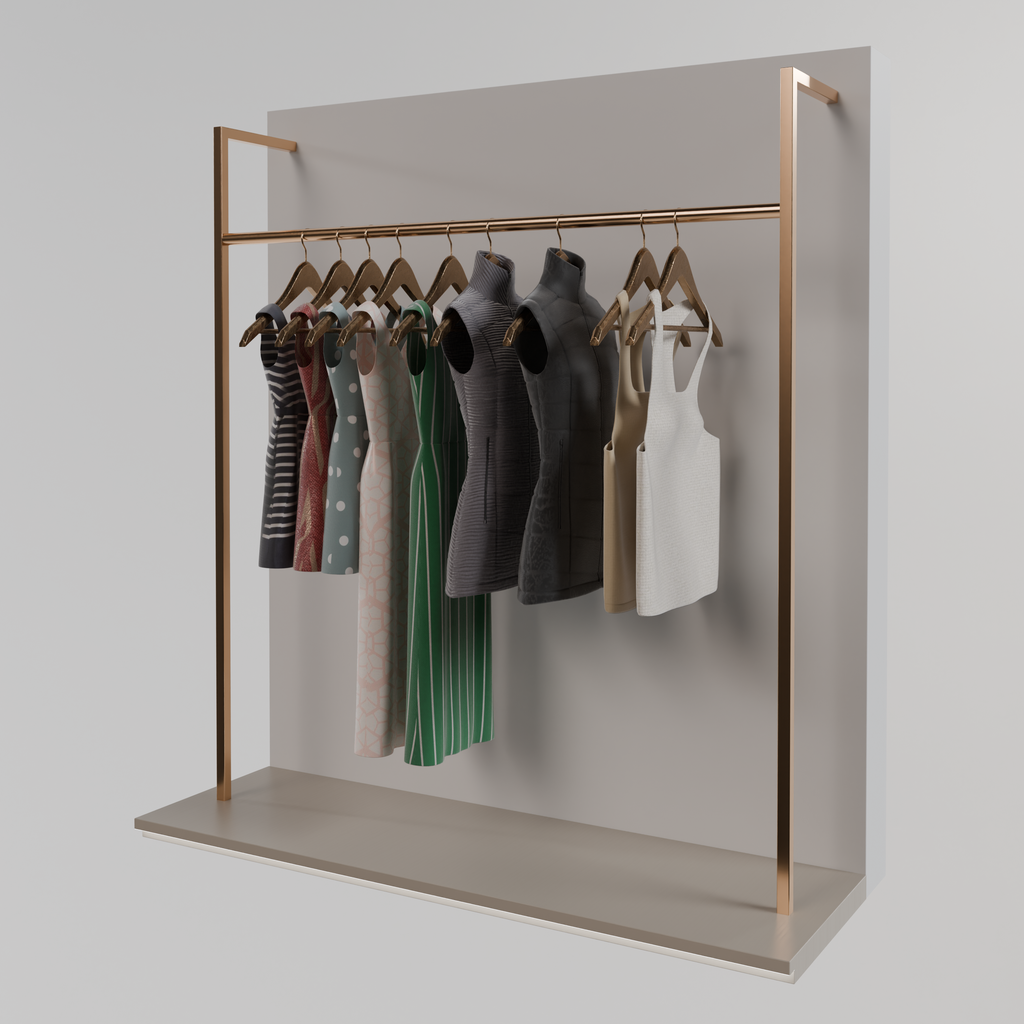 Clothes rack | Shopping / Retail models | Blendkit