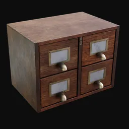 Simple Wooden Filing Cabinet