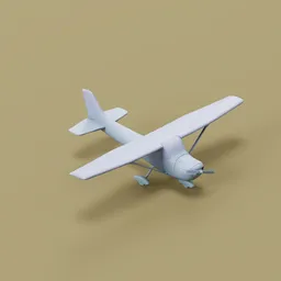 Cessna 172 Airplane 3D Model