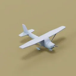 Cessna 172 Airplane 3D Model