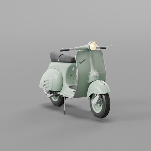 Vespa 125 Gtr 1974 Scooter 3d Historical Models Blenderkit