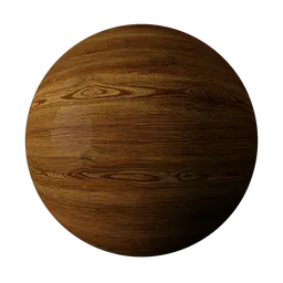 Realistic dark oak wood texture for PBR shading in 3D modeling and rendering, compatible with Blender and other 3D software.