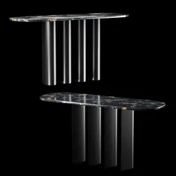 Geometric console / marble