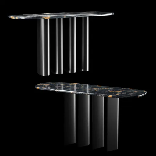 Geometric console / marble