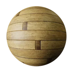 AR3DMat Wood Wall Staggered