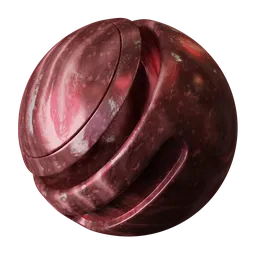 Procedural Lingonberry PBR material for 3D models in Blender, single-node configuration for flexible use.